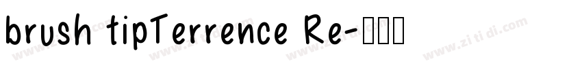 brush tipTerrence Re字体转换